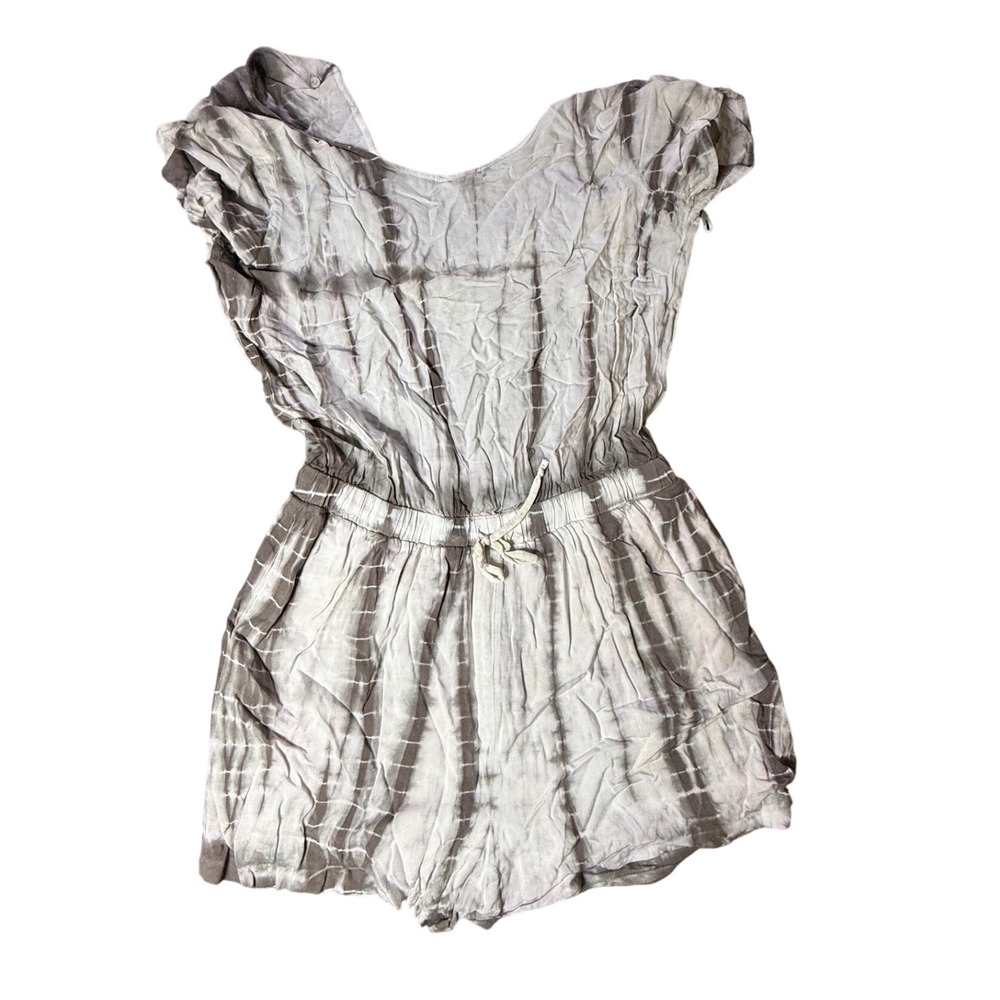 STLYE.BOOK Tie Dye Romper Casual Drawstring Waist Sleeveless S
